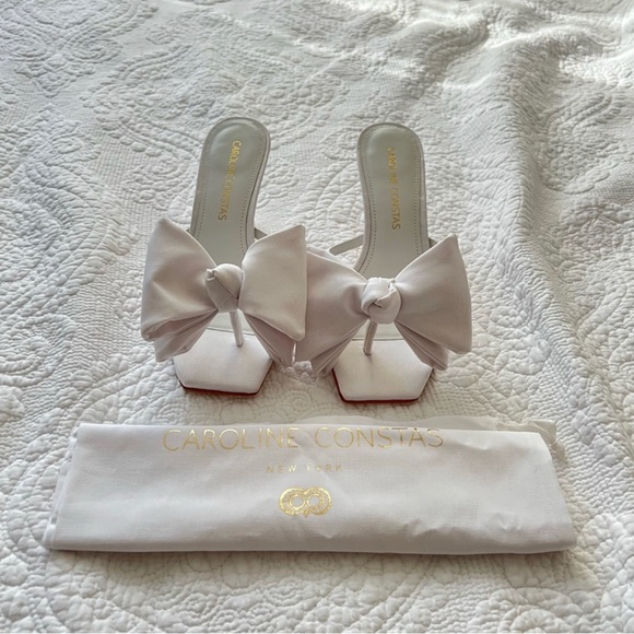 NWOT Caroline Constas Whit Sandal, White - Picture 2 of 5